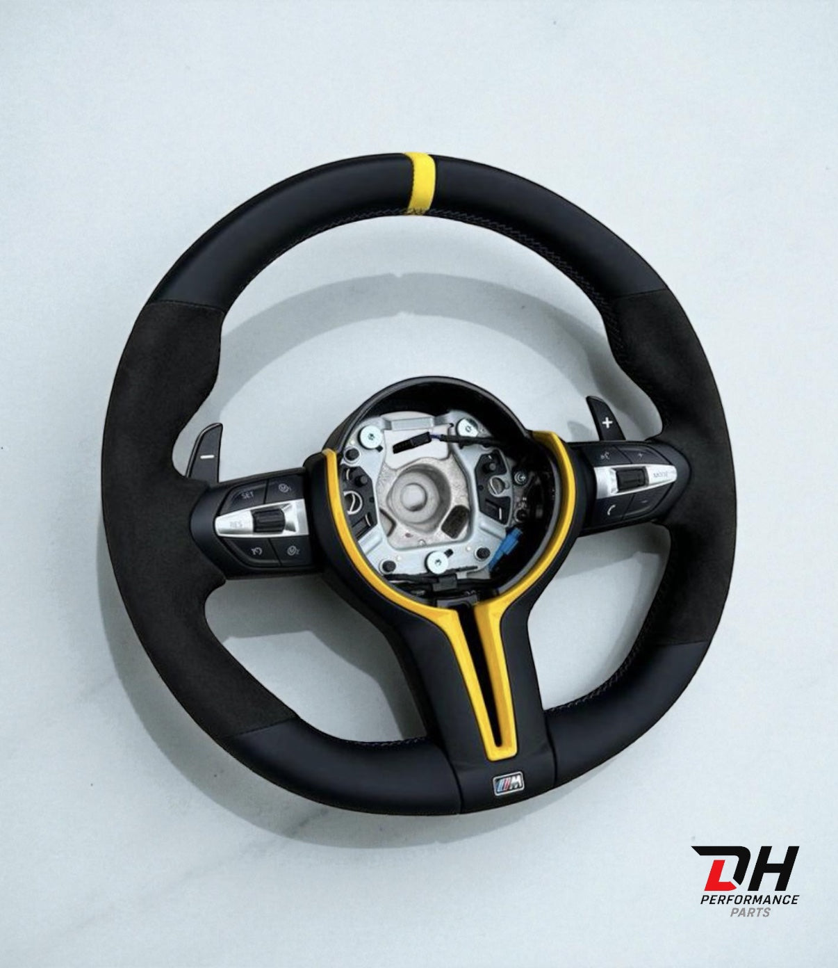 BMW M Performance Stuur F series Alcantara & Leder GEEL