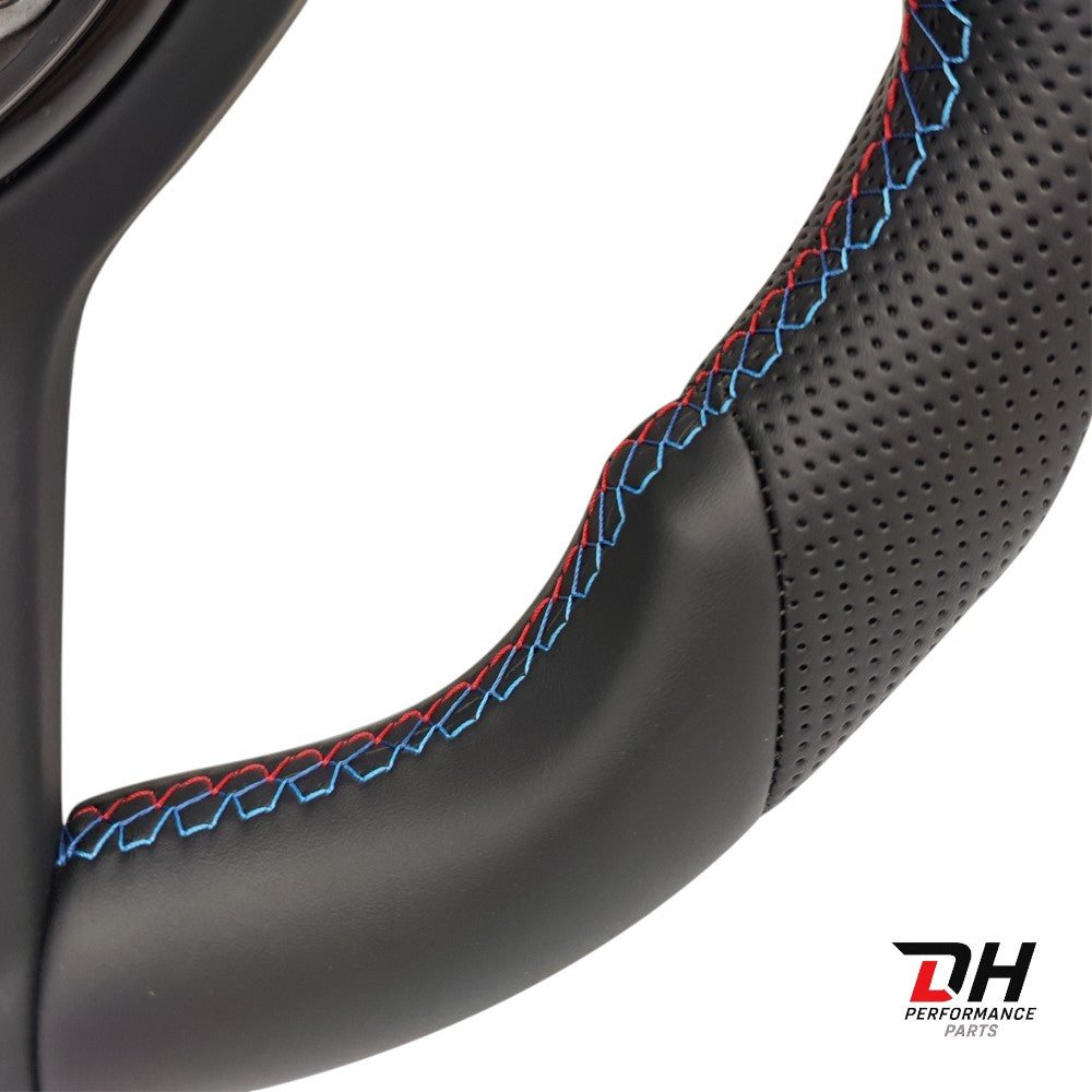 BMW Stuurwiel F Series Leder Geperforeerd M stitching en Rode 12h markering