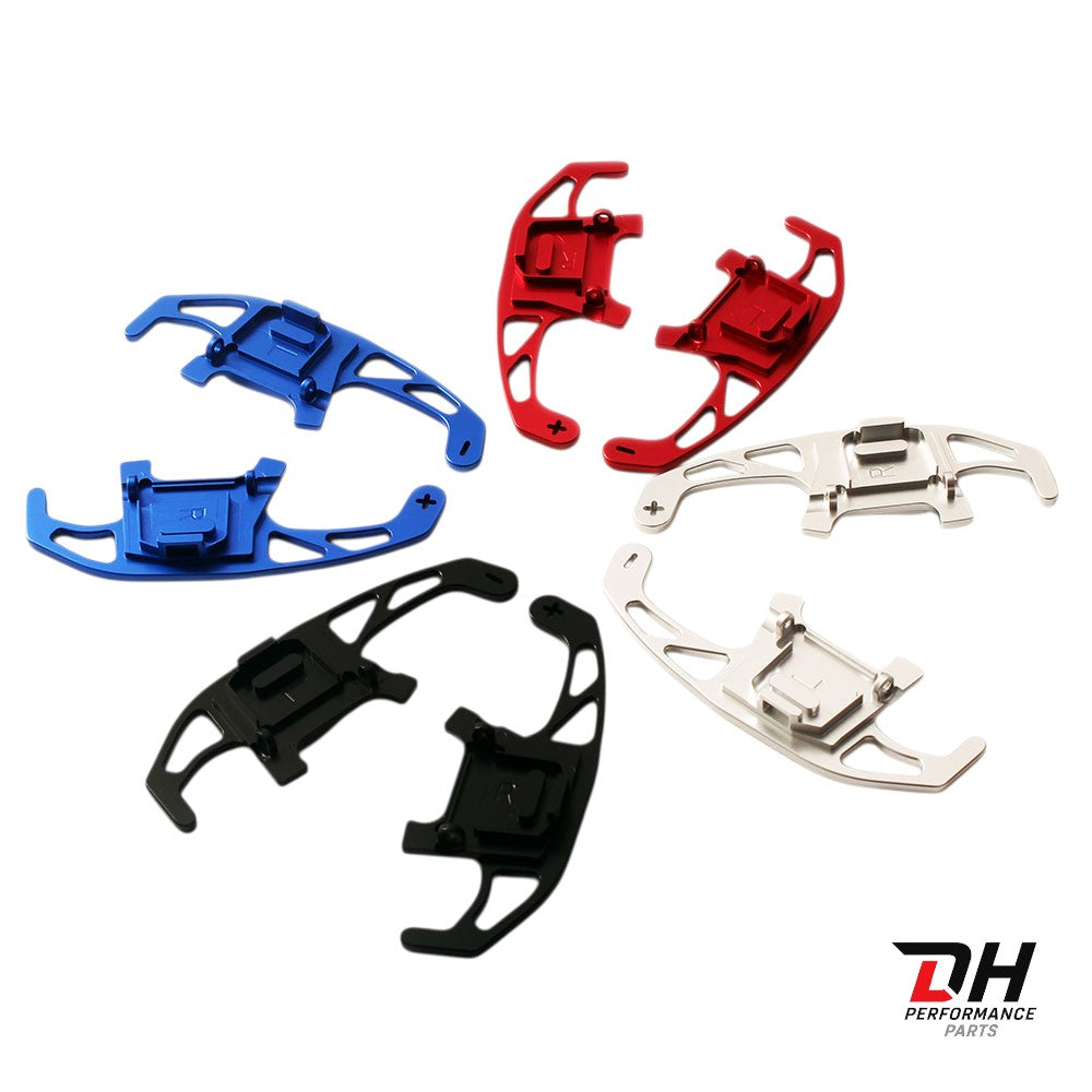 Volkswagen Golf 7 / 7.5 Paddle Shifters (Flippers) – Aluminium – Blauw / Rood / Zilver / Zwart
