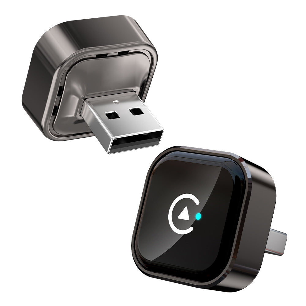 Carplay Dongle Draadloos - CarPlay & Android Auto Adapter – 2-in-1 Dongle, Plug & Play, USB & USB-C, Zonder Kabel