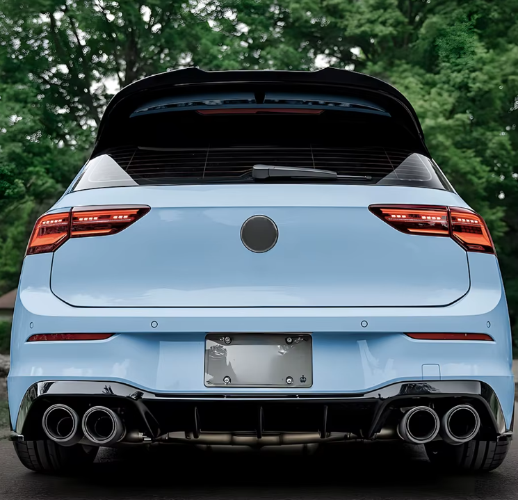 Volkswagen Golf 8R Spoiler – Glanszwart / Carbon Look