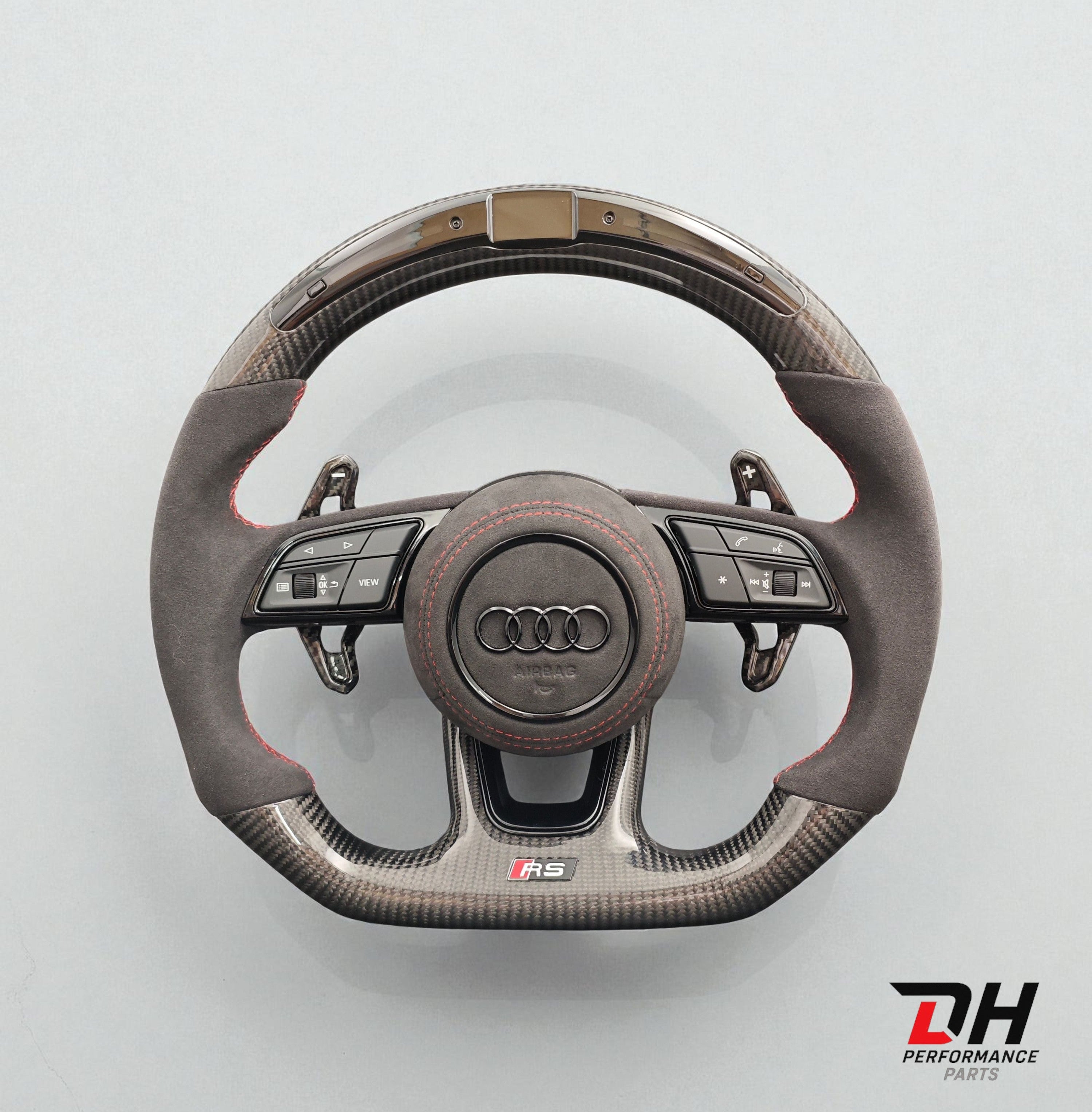 Audi RS3/S3/A3 8V RS4/5 B9 Carbon LED Stuur met Carbon Flippers