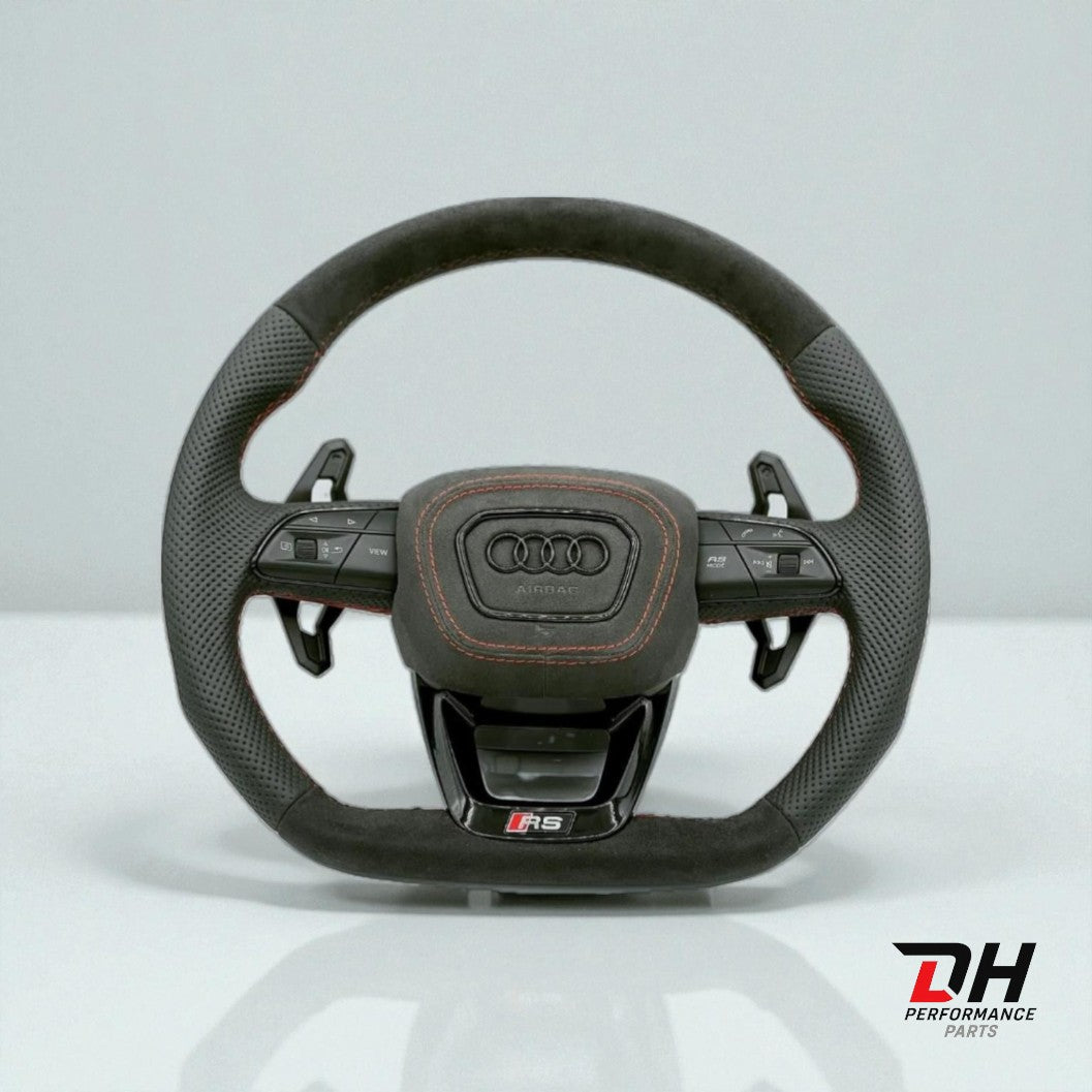 Audi RS/S Sportstuur – Carbon Alcantara & Geperforeerd Leder