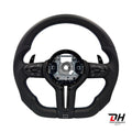 BMW M performance stuur F series BLACK ON BLACK & M Stitching