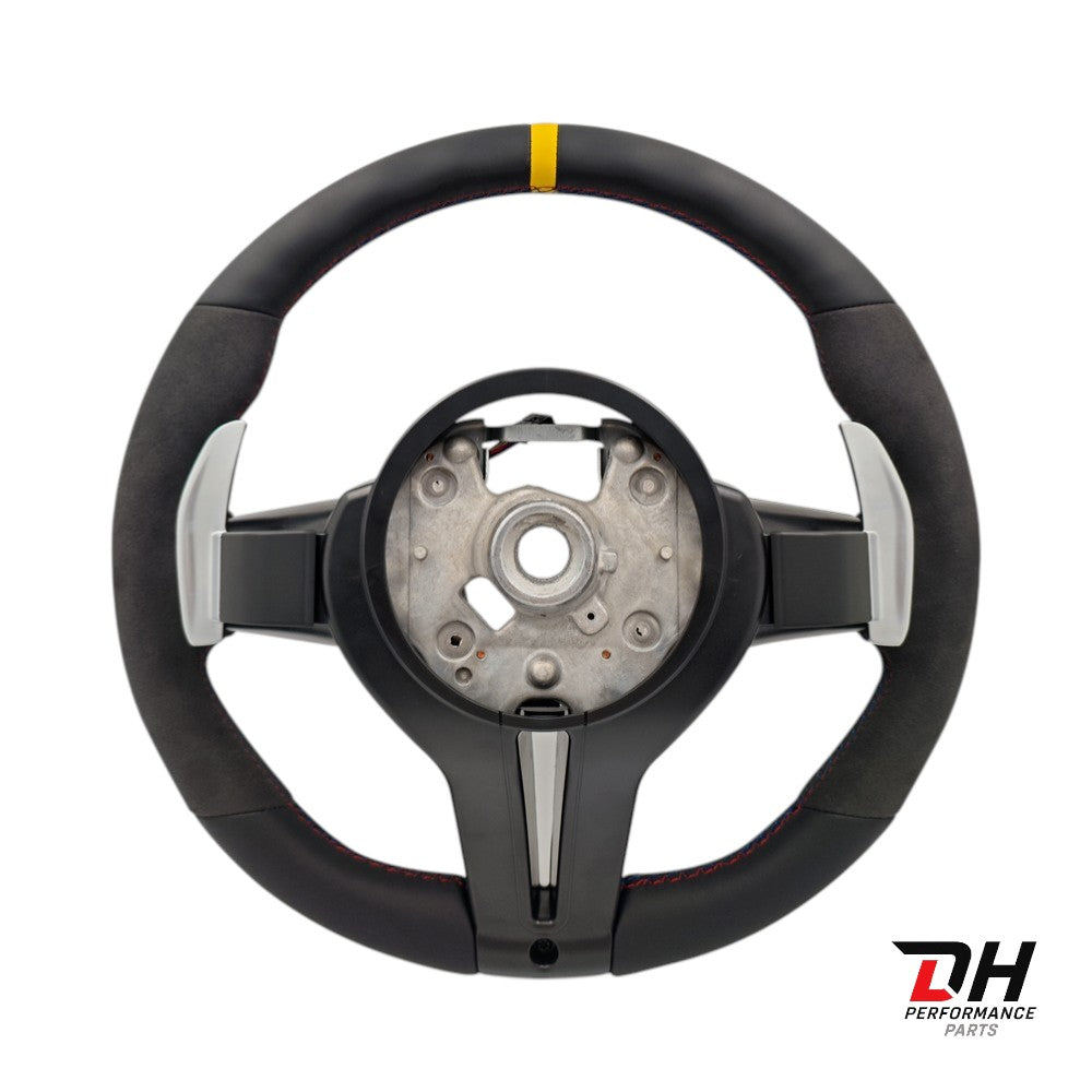 BMW M Performance Stuur F series Alcantara & Leder geel