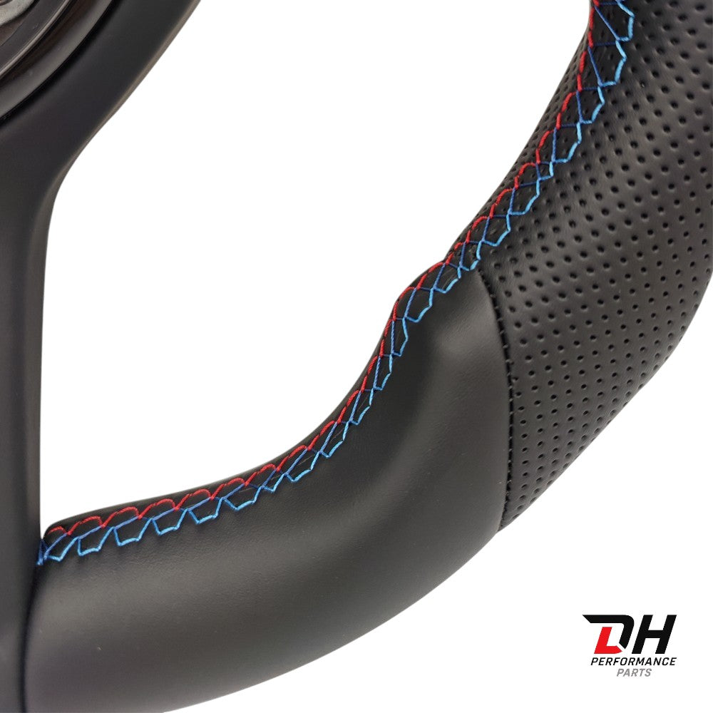 BMW M performance stuur F series BLACK ON BLACK & M Stitching