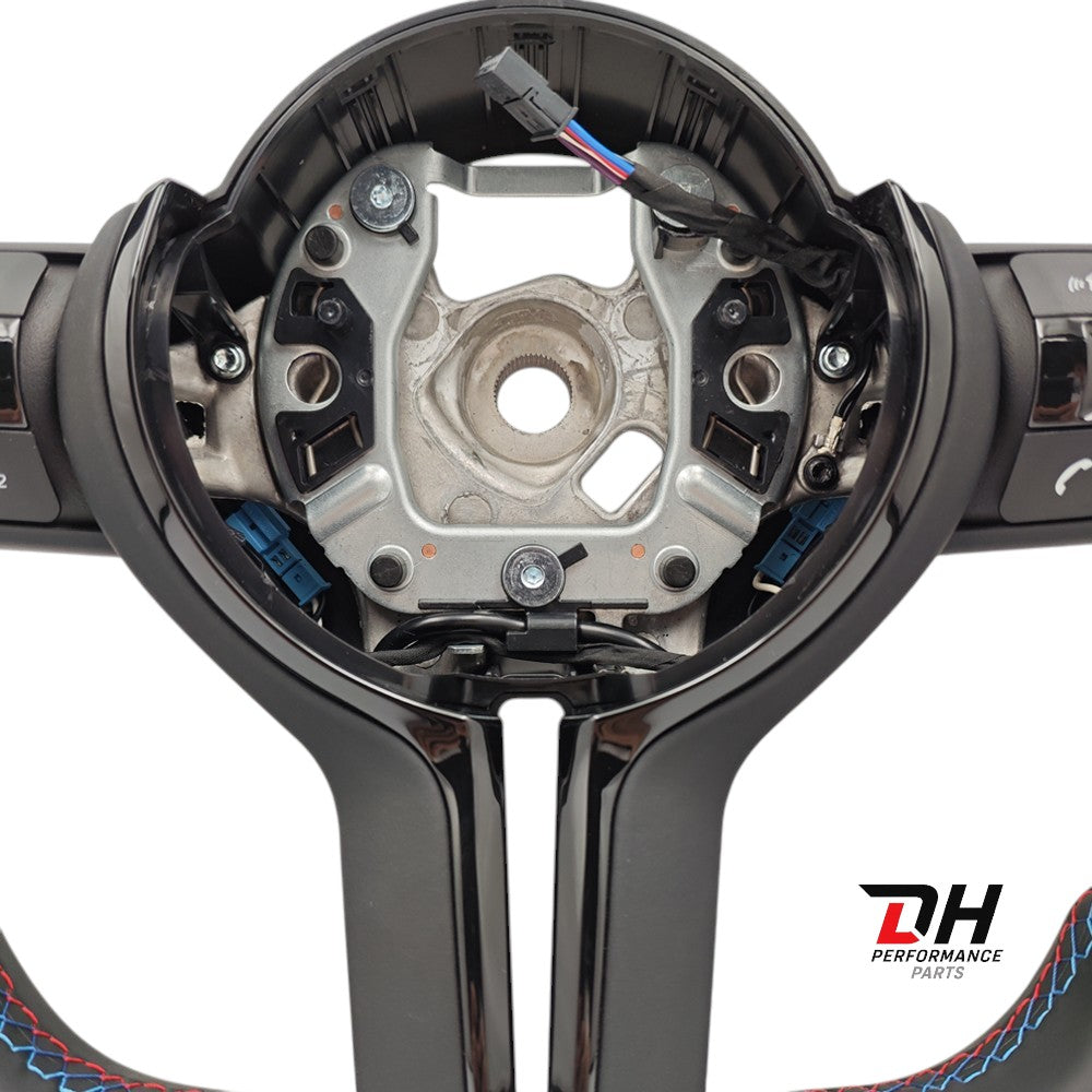 BMW Stuurwiel F Series Leder Geperforeerd Blauwe stitching en blauwe 12h markering