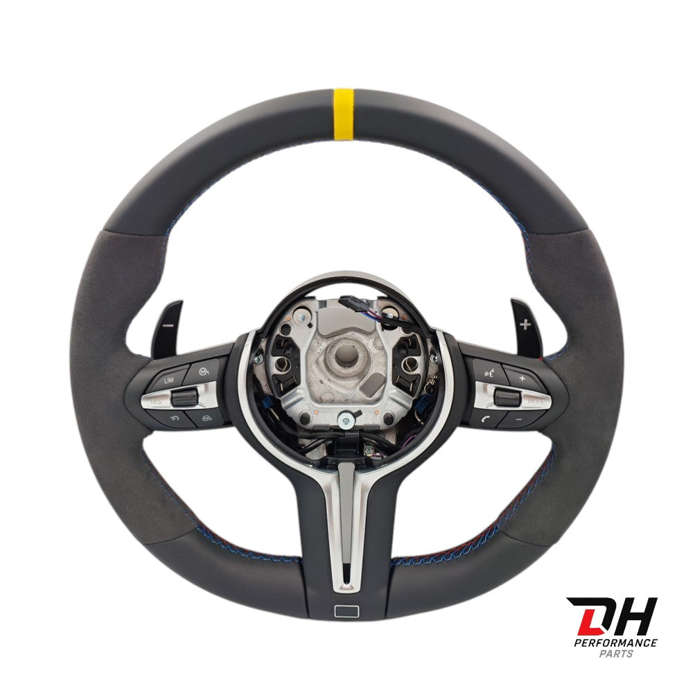 BMW M Performance Stuur F series Alcantara & Leder geel
