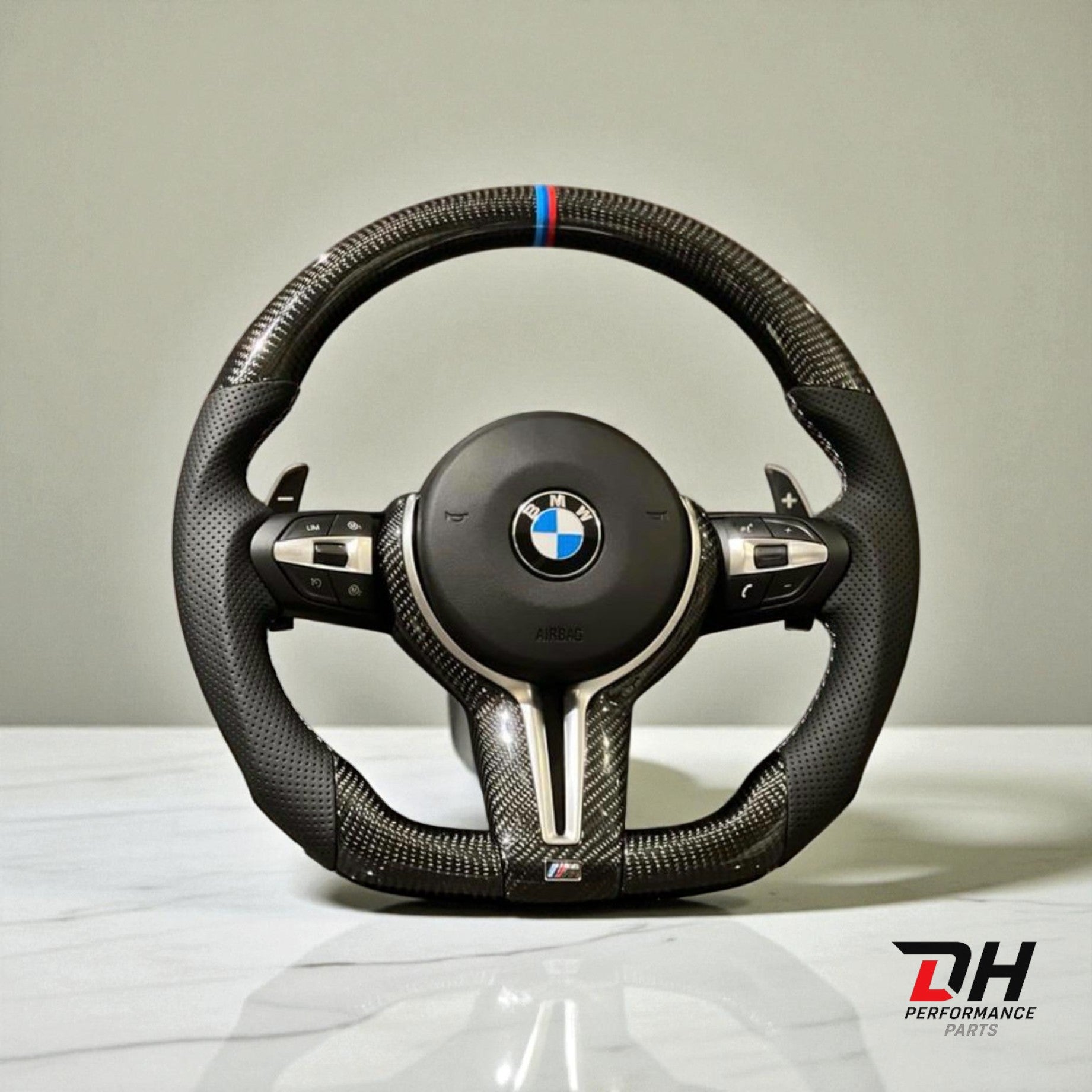 BMW Carbon Stuur / Geperforeerd Leer F series